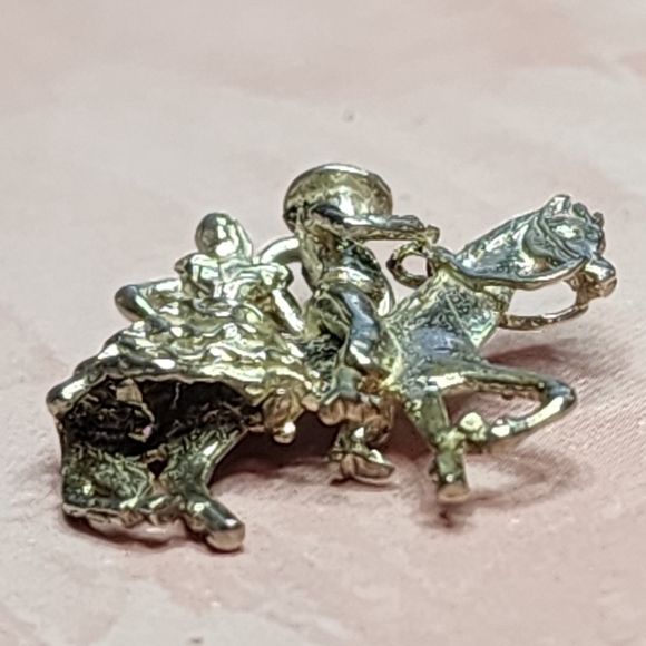 Vintage Sterling Andalusian Dancing Horse Charm - Picture 3 of 6
